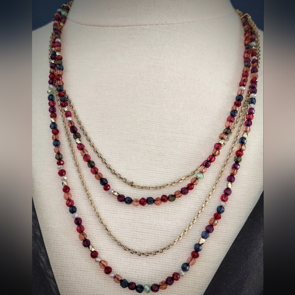 Ann Taylor Long Necklace 8½" Up To 21+ Drop Like New